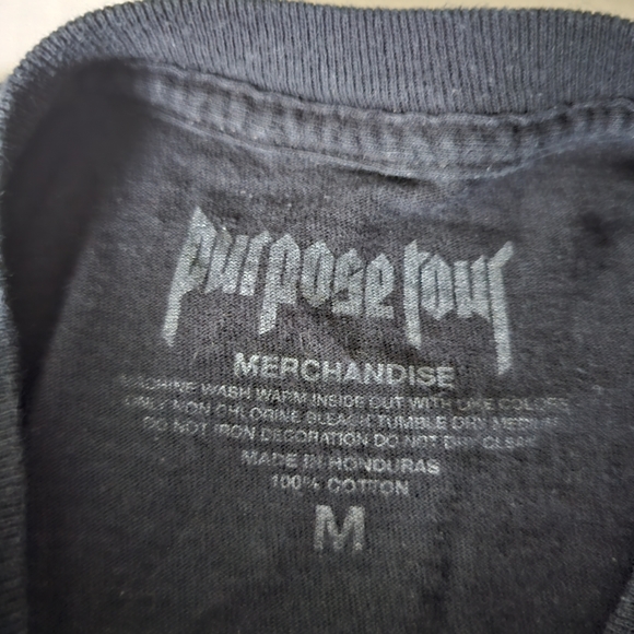 Justin Bieber 2016 Purpose tour merch shirt sz M long sleeve front back graphic - Picture 7 of 8